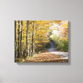 Herfst wildernis scène canvas afdruk (Voorkant)