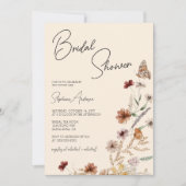 Herfst Wildflower Boho Vrijgezellenfeest Kaart (Voorkant)