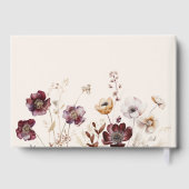 Herfst Wildflower bruiloft Gastenboek (Achterkant)