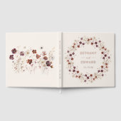 Herfst Wildflower bruiloft Gastenboek (Volledig)