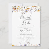 Herfst Wildflower Brunch met de Bruid Douche Kaart (Voorkant)