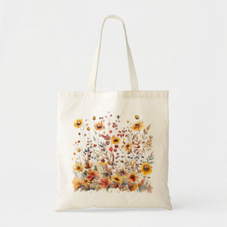Herfst Wildflower Canvas tas Herfst Lover