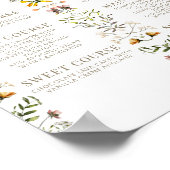 Herfst Wildflower Dinner Menu Instant Download Poster (Hoek)
