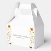 Herfst Wildflower Elegante Boho bruiloft Bedankdoosjes (Voorkant)