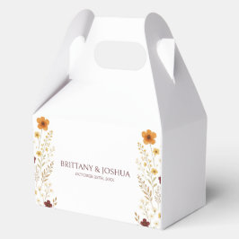 Herfst Wildflower Elegante Boho bruiloft Bedankdoosjes