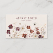 Herfst Wildflower Field Visitekaartje (Voorkant)