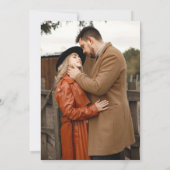 Herfst Wildflower Garden Floral Boho Fotobruiloft Kaart (Achterkant)