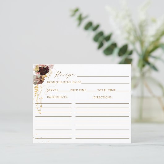 Herfst Wildflower Goud Bloemen Vrijgezellenfeest R (Staand voorkant)