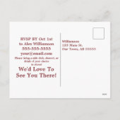 Herfst Wildflower Ontmoet Reunion Briefkaart (Achterkant)