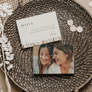 Herfst Wildflower   Vervaagde foto Maid of Honor K Kaart