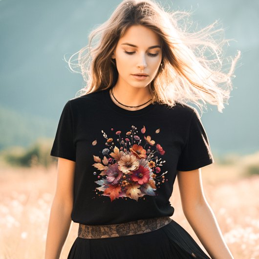 Herfst Wildflower Vrouwen Tri-Blend Shirt
