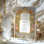 Herfst William Morris bruiloft uitnodiging