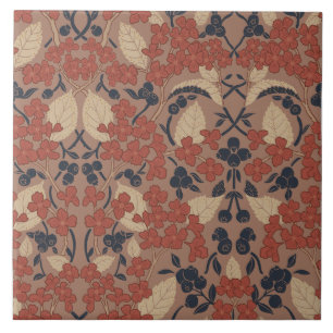 Herfst William Morris Stijl Patroon Tegeltje