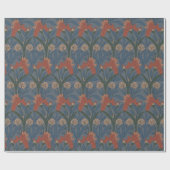 Herfst William Morris stijlpatroon Cadeaupapier (Vlak)