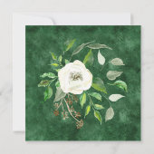 Herfst Winter Forest Wood Bohemian BOHO Waterverf Kaart (Achterkant)