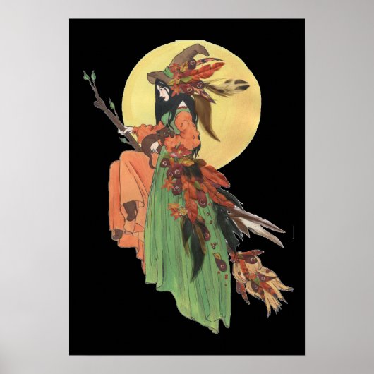 Herfst Witch Poster (Voorkant)