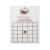 Herfst Witte Pompoen Herfst in Liefde Bingo Notitieblok (Gedraaid)