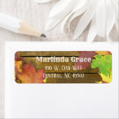 Herfst Wood Return Label (Insitu)