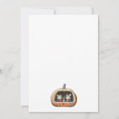 Herfst woodland Baby shower Kaart (Achterkant)