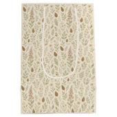 Herfst Woodland Botanical Pattern | Herfstdromen Medium Cadeauzakje (Achterkant)