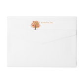Herfst wrap around mailing label (Achterkant)