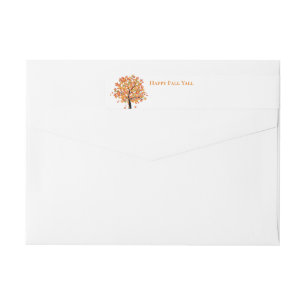 Herfst wrap around mailing label