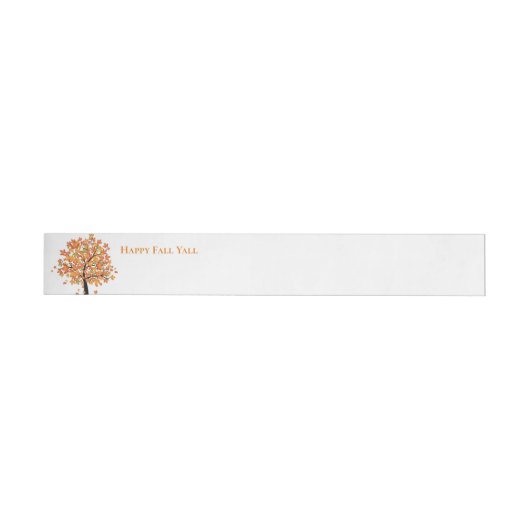 Herfst wrap around mailing label (Individueel)
