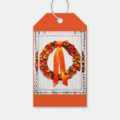 Herfst Wreath Cadeaulabel (Voorkant)