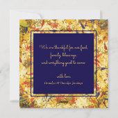 Herfst Wreath Feestdagenkaart (Achterkant)