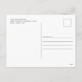 Herfst Wreath Modern Thanksgiving Foto Feestdagenkaart (Achterkant)