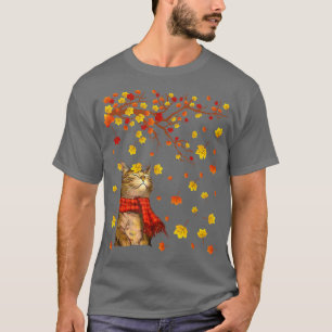 Herfst Yall Cute Autumn Maple Leaf Falling F T-shirt