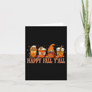 Herfst Y'all Gnome Halloween Kaart