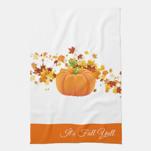 Herfst Yall Kitchen Towel Theedoek (Verticaal)