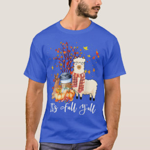 Herfst Yall Llama Pumpkin Herfst herfst Thanksgivi T-shirt