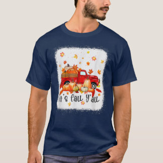 Herfst Yall Pumpkin Maple Boerderij Truck Autumn H T-shirt
