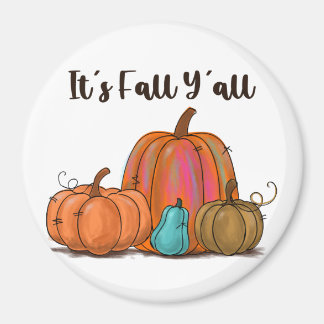 Herfst Y'all Pumpkins Magneet