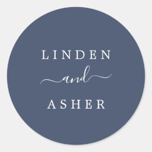 herfst   Zeeslagzegel voor marineverbindingen Ronde Sticker