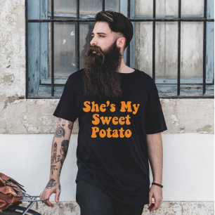 Herfst Zij Is Mijn Zoete Aardappel Thanksgiving Ko T-shirt