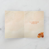 Herfst "Zo dankbaar voor u" Dank u Thanksgiving Kaart (Binnen)