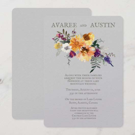 Herfst Zonnebloemen (Voorkant / Achterkant)