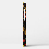 Herfst Zonnebloemen: Maple zwarte achtergrond Case-Mate iPhone Case (Achterkant / Links)