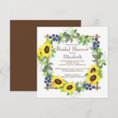 Herfst Zonnebloemen Vrijgezellenfeest Kaart (Voorkant / Achterkant)