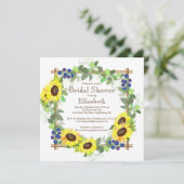 Herfst Zonnebloemen Vrijgezellenfeest Kaart (Staand voorkant)