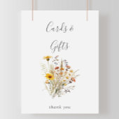 Herfst Zonneschijn Wildflower Kaarten en geschenke Poster