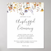 Herfst Zonneschijn Wildflower Unplugged Ceremony S Poster (Voorkant)