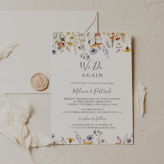 Herfst Zonneschijn Wildflower We doen opnieuw Gelo Kaart