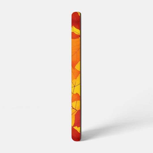 Herfst zonnig glanzend blad design samsung galaxy hoesje (Linkerkant)