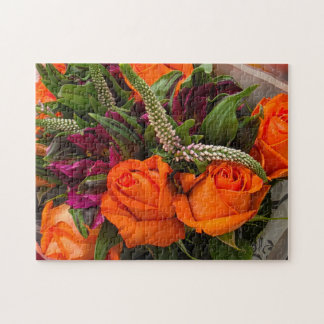 Herfst Zonsondergang Boeket Puzzel, 28 cm x 35,5 c Legpuzzel