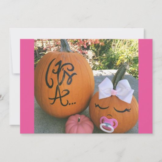 Herfst Zwangerschap Aankondiging (Voorkant)