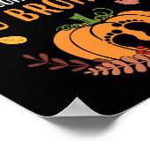 Herfst Zwangerschap Aankondiging Broedernajaar Poster (Hoek)